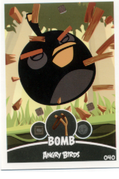 Angry birds trading card e-max - bomb #040